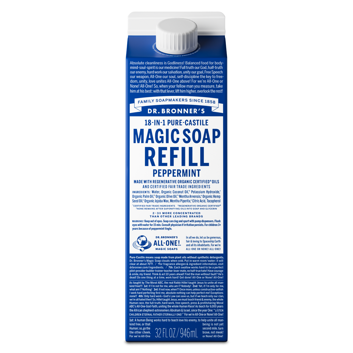 Peppermint - Pure-Castile Magic Soap Refill product image 1