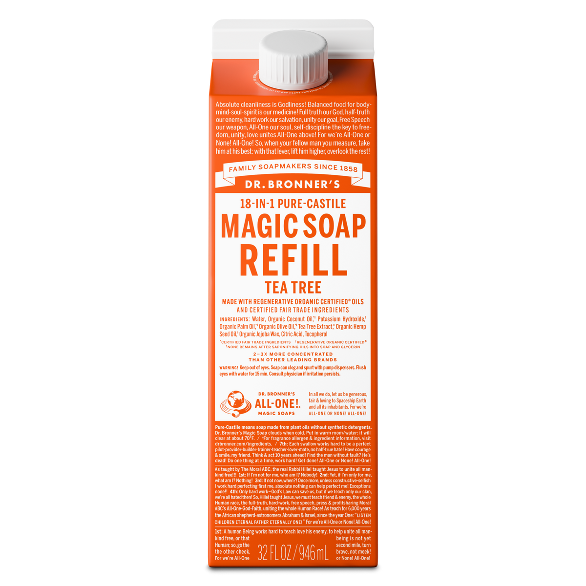 Tea Tree - Pure-Castile Magic Soap Refill product image 1
