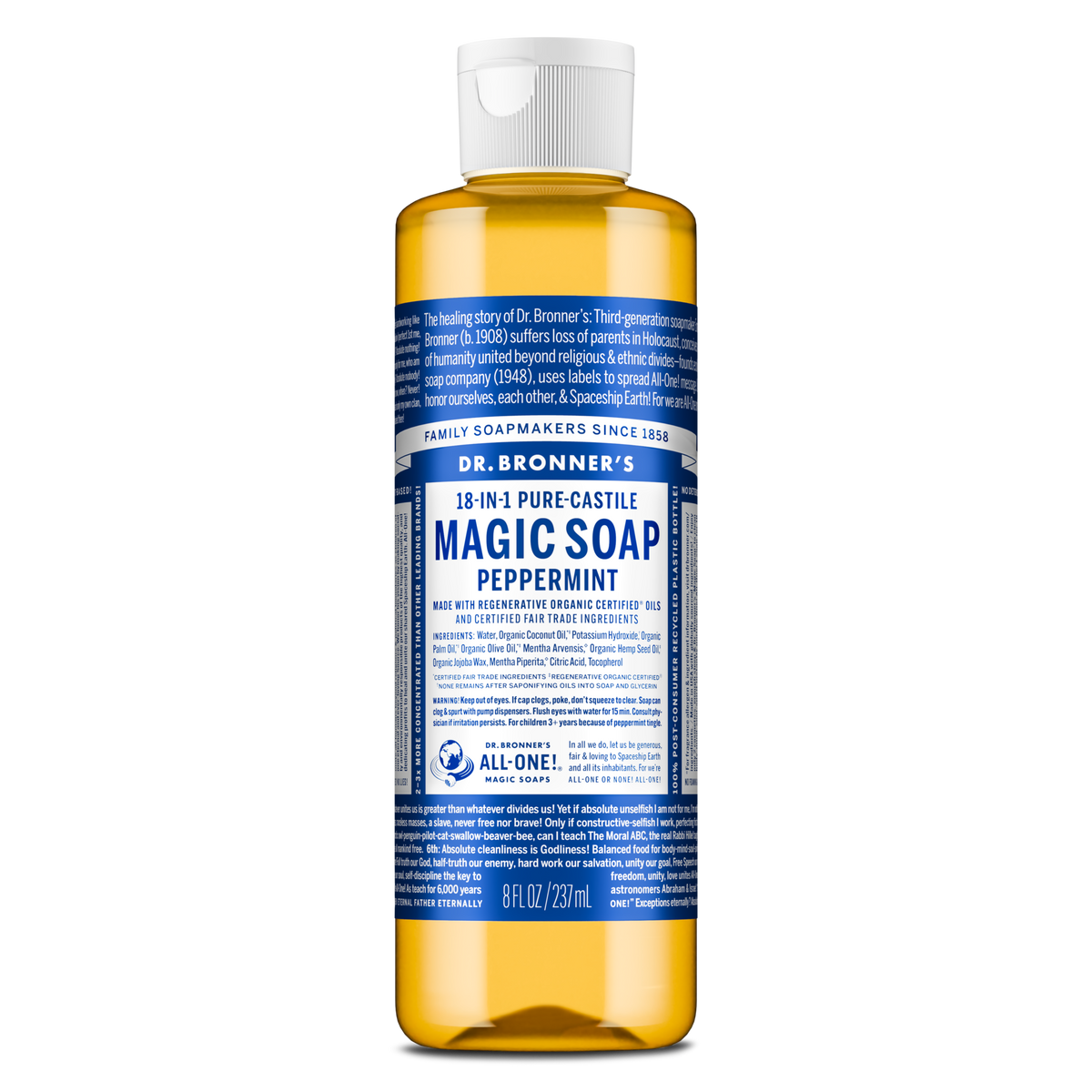 Peppermint  PureCastile Magic Soap Everyday Care