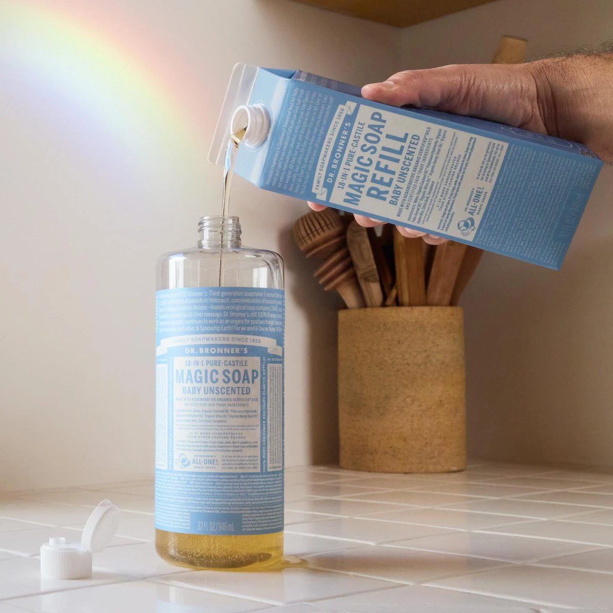 Unscented  PureCastile Magic Soap Refill Everyday Care