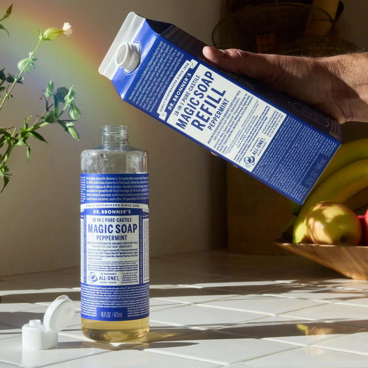 Peppermint  PureCastile Magic Soap Refill Everyday Care